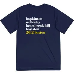 Men's Running Short Sleeve Tech Tee - Run Mantra Boston