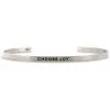 InspireME Cuff Bracelet - Choose Joy -goneforarun Sales 2023 tr 35405 SILVER
