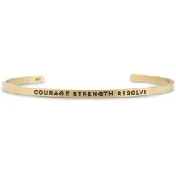 InspireME Cuff Bracelet - Courage Strength Resolve