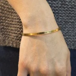 InspireME Cuff Bracelet - Live What You Love -goneforarun Sales 2023 tr 35407 GOLD 6
