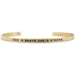 InspireME Cuff Bracelet - She Is Brave