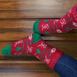 Running Slipper Socks With Sherpa Lining (Christmas) -goneforarun Sales 2023 tr 35892 5