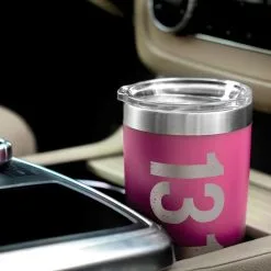 Running 20 Oz. Double Insulated Tumbler - 13.1 Vertical -goneforarun Sales 2023 tr 36037 PINK CAR
