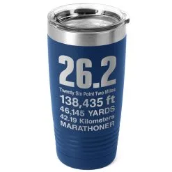 Running 20 Oz. Double Insulated Tumbler - 26.2 Math Miles -goneforarun Sales 2023 tr 36038 ROYAL MAIN