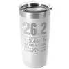 Running 20 Oz. Double Insulated Tumbler - 26.2 Math Miles