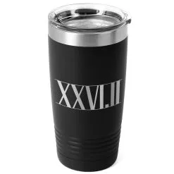 Running 20 Oz. Double Insulated Tumbler - 26.2 Roman Numerals -goneforarun Sales 2023 tr 36039 BLACK MAIN