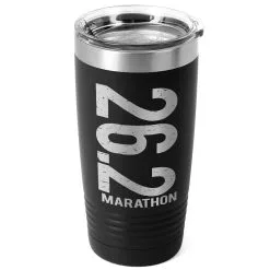 Running 20 Oz. Double Insulated Tumbler - 26.2 Vertical -goneforarun Sales 2023 tr 36040 BLACK MAIN