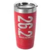 Running 20 Oz. Double Insulated Tumbler - 26.2 Vertical -goneforarun Sales 2023 tr 36040 RED MAIN