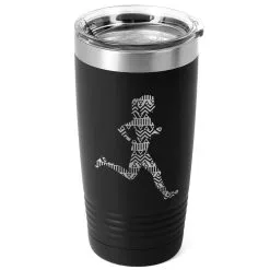 Running 20 Oz. Double Insulated Tumbler - Aztec Runner -goneforarun Sales 2023 tr 36043 BLACK MAIN