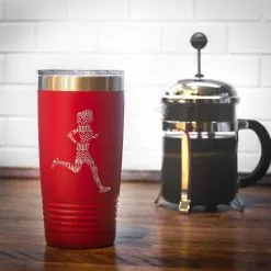 Running 20 Oz. Double Insulated Tumbler - Aztec Runner -goneforarun Sales 2023 tr 36043 RED COFFEE