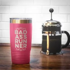 Running 20 Oz. Double Insulated Tumbler - Bad Ass Runner 18 Running 20 Oz. Double Insulated Tumbler - Bad Ass Runner -goneforarun Sales 2023 tr 36044 PINK COFFEE