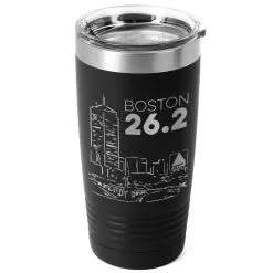 Running 20 Oz. Double Insulated Tumbler - Boston 26.2 -goneforarun Sales 2023 tr 36045 BLACK MAIN