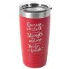Running 20 Oz. Double Insulated Tumbler - Courage To Start -goneforarun Sales 2023 tr 36050 RED MAIN