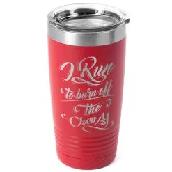 Running 20 Oz. Double Insulated Tumbler - I Run To Burn Off The Crazy -goneforarun Sales 2023 tr 36053 RED MAIN