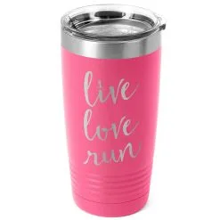 Running 20 Oz. Double Insulated Tumbler - Live Love Run -goneforarun Sales 2023 tr 36056 PINK MAIN