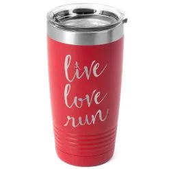 Running 20 Oz. Double Insulated Tumbler - Live Love Run -goneforarun Sales 2023 tr 36056 RED MAIN