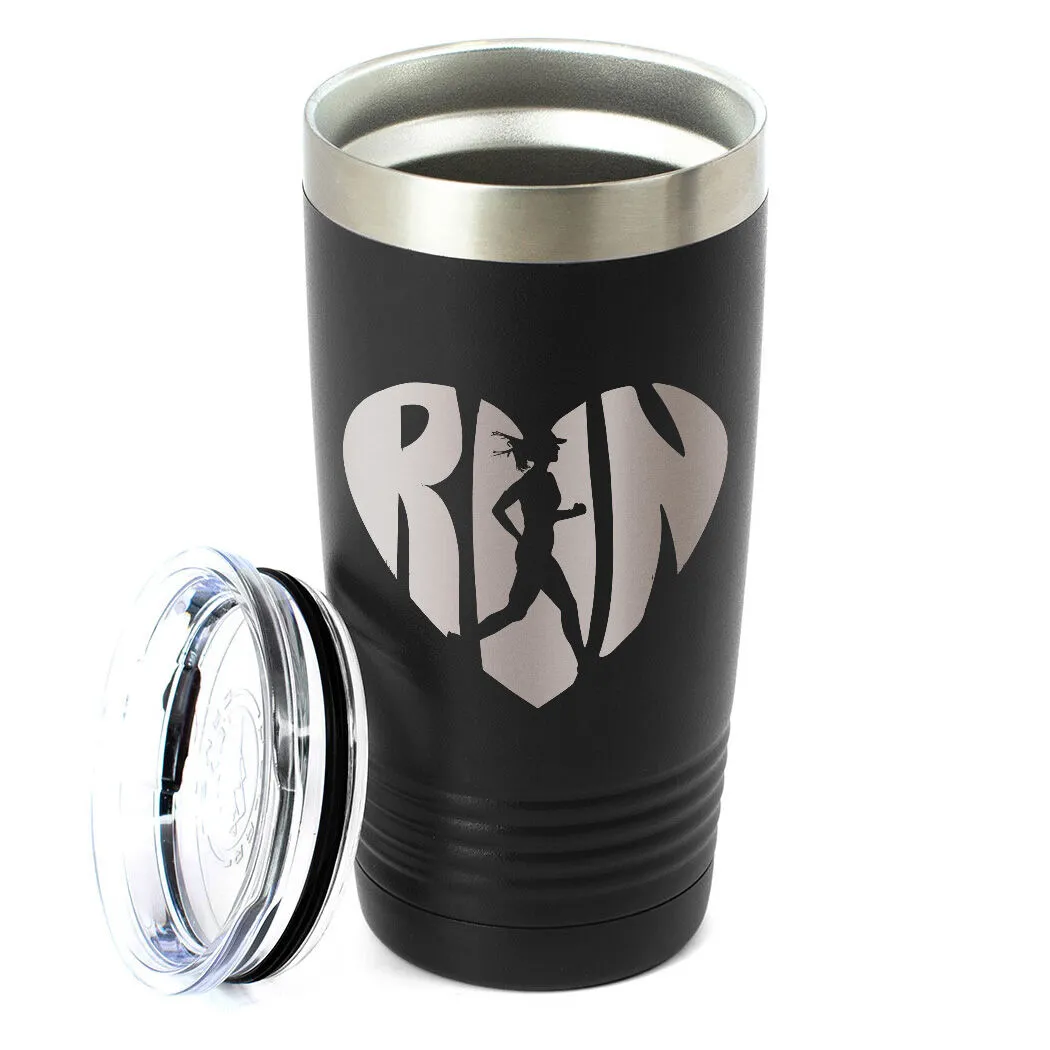Running 20 Oz. Double Insulated Tumbler - Love The Run 4 Running 20 Oz. Double Insulated Tumbler - Love The Run - Image 2