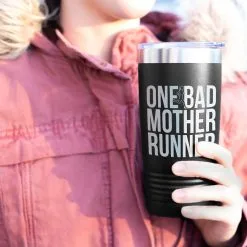 Running 20 Oz. Double Insulated Tumbler - One Bad Mother Runner -goneforarun Sales 2023 tr 36063 BLACK MODEL