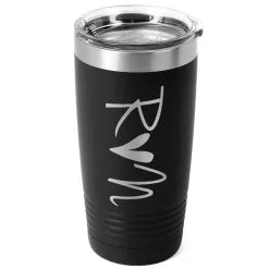 Running 20 Oz. Double Insulated Tumbler - Run Heart -goneforarun Sales 2023 tr 36068 BLACK MAIN
