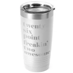 Running 20 Oz. Double Insulated Tumbler - Run Mantra Awesome 23 Running 20 Oz. Double Insulated Tumbler - Run Mantra Awesome -goneforarun Sales 2023 tr 36073 WHITE MAIN