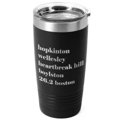 Running 20 Oz. Double Insulated Tumbler - Run Mantra Boston -goneforarun Sales 2023 tr 36074 BLACK MAIN
