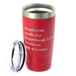 Running 20 Oz. Double Insulated Tumbler - Run Mantra Boston -goneforarun Sales 2023 tr 36074 RED ALTMAIN