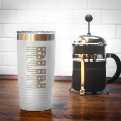 Running 20 Oz. Double Insulated Tumbler - Run Patriotic -goneforarun Sales 2023 tr 36075 WHITE COFFEE