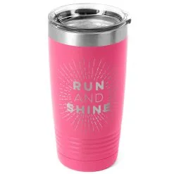 Running 20 Oz. Double Insulated Tumbler - Run And Shine -goneforarun Sales 2023 tr 36077 PINK MAIN