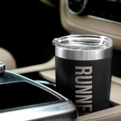 Running 20 Oz. Double Insulated Tumbler - Runner -goneforarun Sales 2023 tr 36078 BLACK CAR