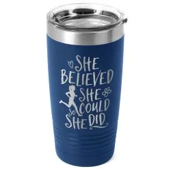 Running 20 Oz. Double Insulated Tumbler - She Believed She Could So She Did -goneforarun Sales 2023 tr 36081 ROYAL MAIN