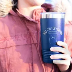 Running 20 Oz. Double Insulated Tumbler - Will Run For Coffee -goneforarun Sales 2023 tr 36086 ROYAL MODEL