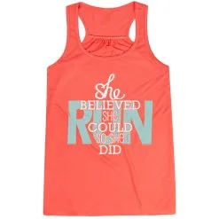 Flowy Racerback Tank Top - She Believed She Could So She Did 21 Flowy Racerback Tank Top - She Believed She Could So She Did -goneforarun Sales 2023 tr 36130 CORAL MAIN