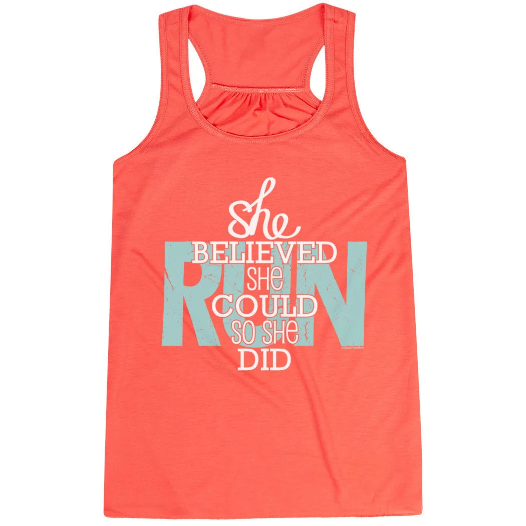 Flowy Racerback Tank Top - She Believed She Could So She Did 11 Flowy Racerback Tank Top - She Believed She Could So She Did - Image 9