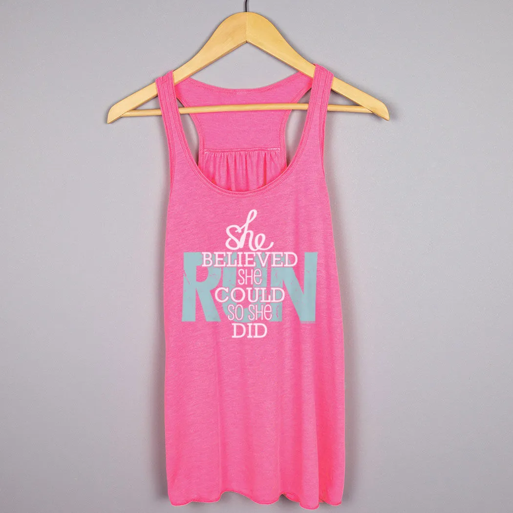 Flowy Racerback Tank Top - She Believed She Could So She Did 6 Flowy Racerback Tank Top - She Believed She Could So She Did - Image 4