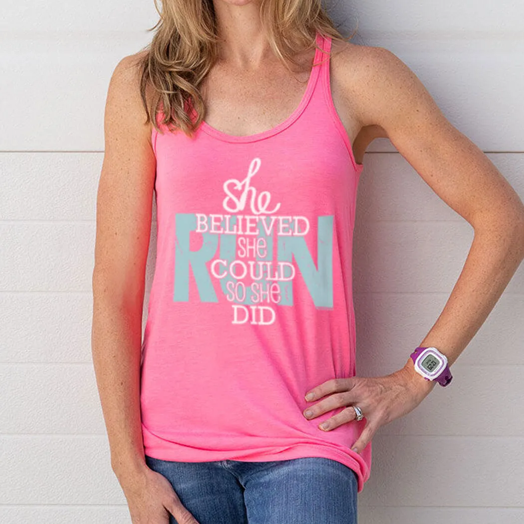 Flowy Racerback Tank Top - She Believed She Could So She Did 4 Flowy Racerback Tank Top - She Believed She Could So She Did - Image 2