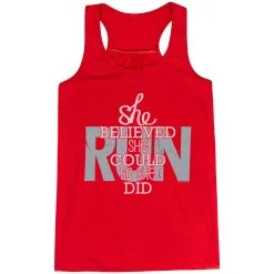 Flowy Racerback Tank Top - She Believed She Could So She Did 23 Flowy Racerback Tank Top - She Believed She Could So She Did -goneforarun Sales 2023 tr 36130 RED MAIN