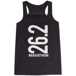 Flowy Racerback Tank Top - 26.2 Marathon Vertical -goneforarun Sales 2023 tr 36135 BLACK MAIN