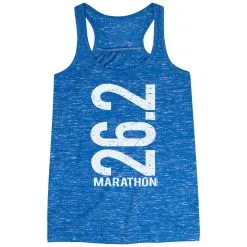 Flowy Racerback Tank Top - 26.2 Marathon Vertical -goneforarun Sales 2023 tr 36135 BLUE MAIN
