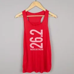 Flowy Racerback Tank Top - 26.2 Marathon Vertical -goneforarun Sales 2023 tr 36135 RED HANGER