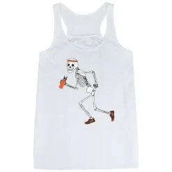 Flowy Racerback Tank Top - Never Stop Running -goneforarun Sales 2023 tr 36142 WHITE MAIN