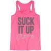 Flowy Racerback Tank Top - Suck It Up Buttercup -goneforarun Sales 2023 tr 36151 PINK MAIN
