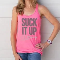 Flowy Racerback Tank Top - Suck It Up Buttercup 16 Flowy Racerback Tank Top - Suck It Up Buttercup -goneforarun Sales 2023 tr 36151 PINK ZOOM