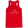 Flowy Racerback Tank Top - Heart Beat Female Runner