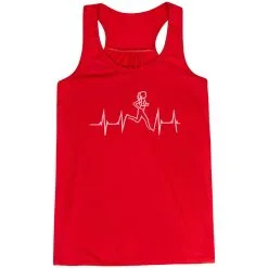 Flowy Racerback Tank Top - Heart Beat Female Runner