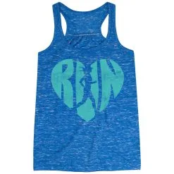 Flowy Racerback Tank Top - Love The Run -goneforarun Sales 2023 tr 36173 BLUE MAIN