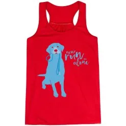 Flowy Racerback Tank Top - Never Run Alone -goneforarun Sales 2023 tr 36182 RED MAIN