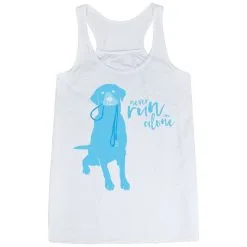 Flowy Racerback Tank Top - Never Run Alone -goneforarun Sales 2023 tr 36182 WHITE MAIN
