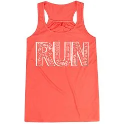 Flowy Racerback Tank Top - Run With Inspiration -goneforarun Sales 2023 tr 36186 CORAL MAIN