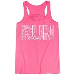 Flowy Racerback Tank Top - Run With Inspiration -goneforarun Sales 2023 tr 36186 PINK MAIN