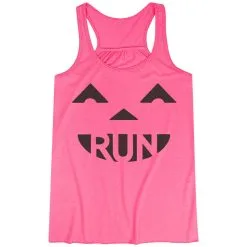 Flowy Racerback Tank Top - Pumpkin Run -goneforarun Sales 2023 tr 36193 PINK MAIN